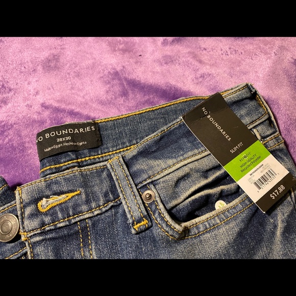 Mens No Boundaries Jeans distressed slim fit - Picture 2 of 2